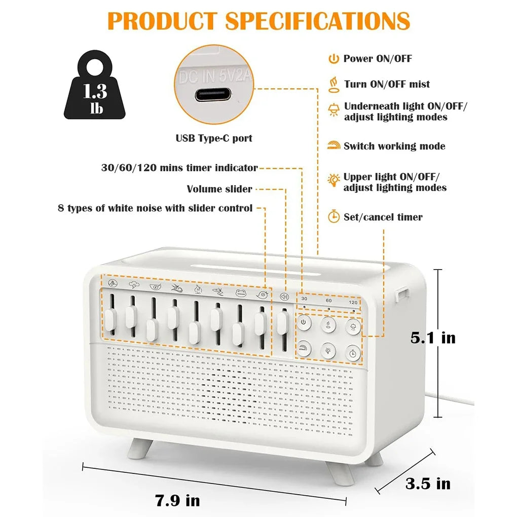 Skanto | Bluetooth Lydterapi Luftfukter