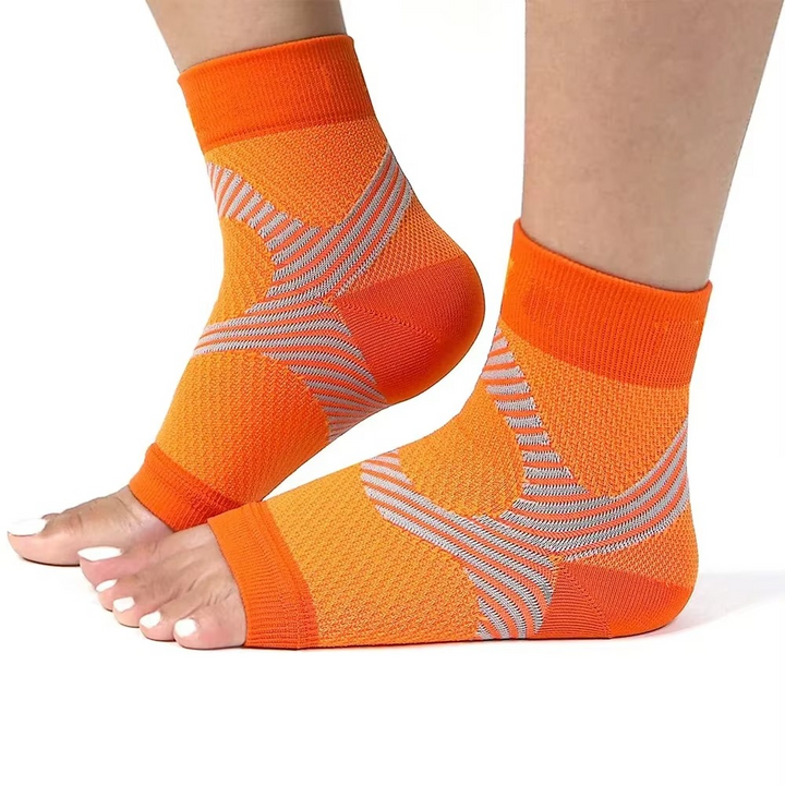 Nachtkompressionsstrümpfe bei Plantarfasziitis mit Fersen- und Fußgewölbeunterstützung
