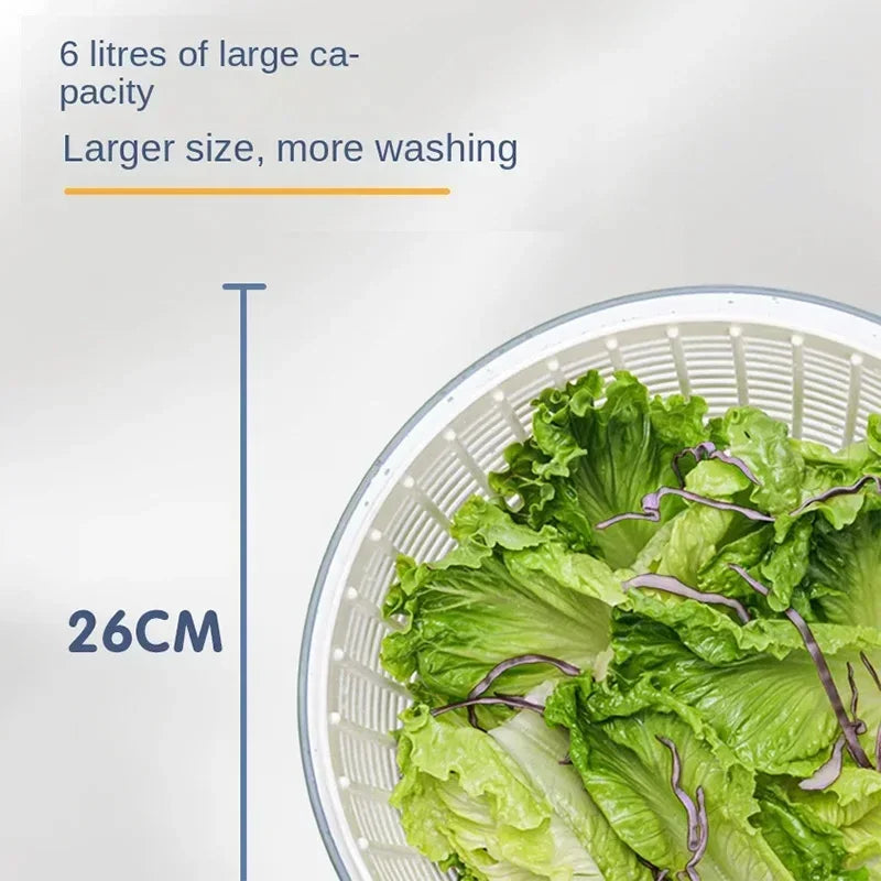 Skanto | Kompakt én-hånds spin salatspinner tørkebolle