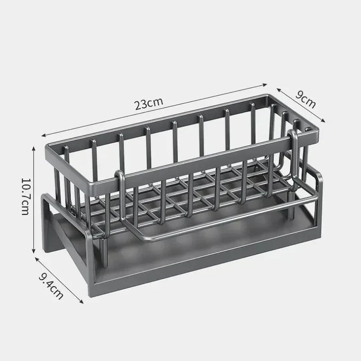 Skanto | Kjøkken Myk Svamp Holder Kjøkken | Multifunksjonell Dreneringsstativ | For Vask, Kluter & Oppvaskmiddel | Organizer Hylle