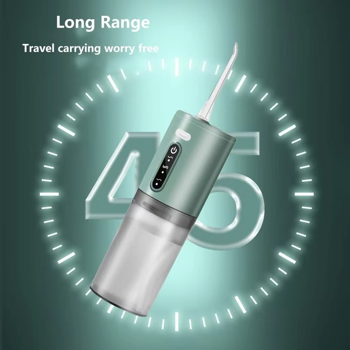 Skanto | Bærbar vannflosser USB oppladbar oral irrigator 9,5 oz elektrisk tannrensker med 3 moduser vanntett