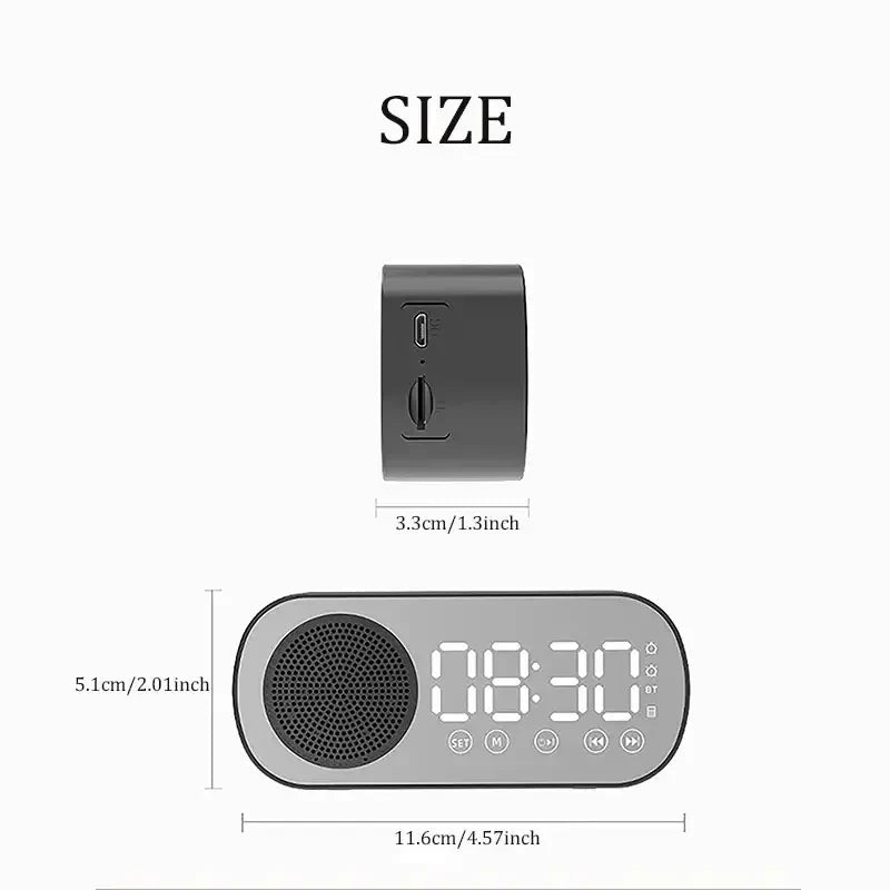 Skanto | Digital vekkerklokke med Bluetooth-høyttaler og FM-radio