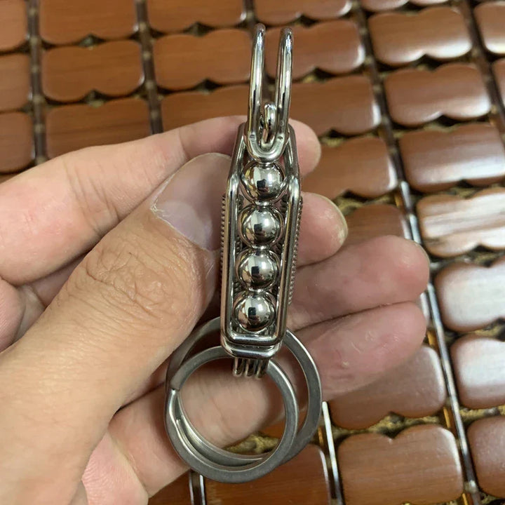 Iron Weave Rustfritt Matte-Finish Nøkkelring | Skanto