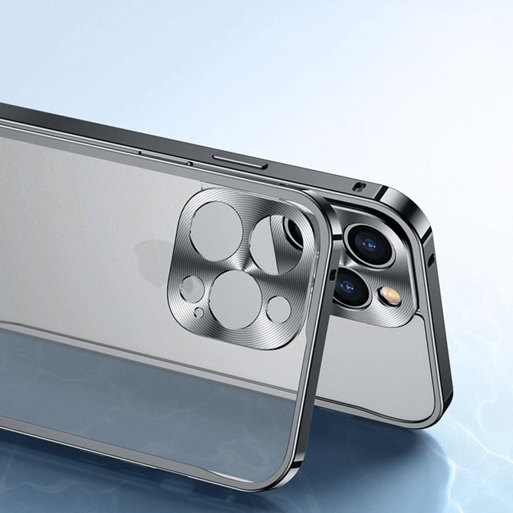 Aluminium-metallhus med polykarbonat-ryggseite for iPhone
