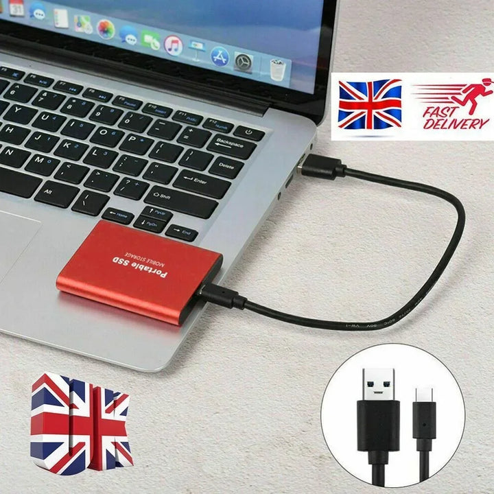 Skanto | Høyhastighets Ekstern Solid State Drive 1TB Bærbar Ekstern Harddisk ssd 2TB Ekstern harddisk ssd harddisk For Laptop Mac