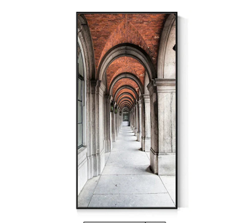 Moderne Abstrakt Minimalistiske Buemotiver Arkitektur Veggkunst Fine Art Lærred Utskrifter Bilder For Inngangshall Foyer Stue Hjemmekontor Dekor | Skanto
