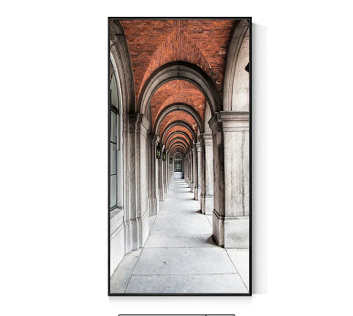 Moderne Abstrakt Minimalistiske Buemotiver Arkitektur Veggkunst Fine Art Lærred Utskrifter Bilder For Inngangshall Foyer Stue Hjemmekontor Dekor | Skanto