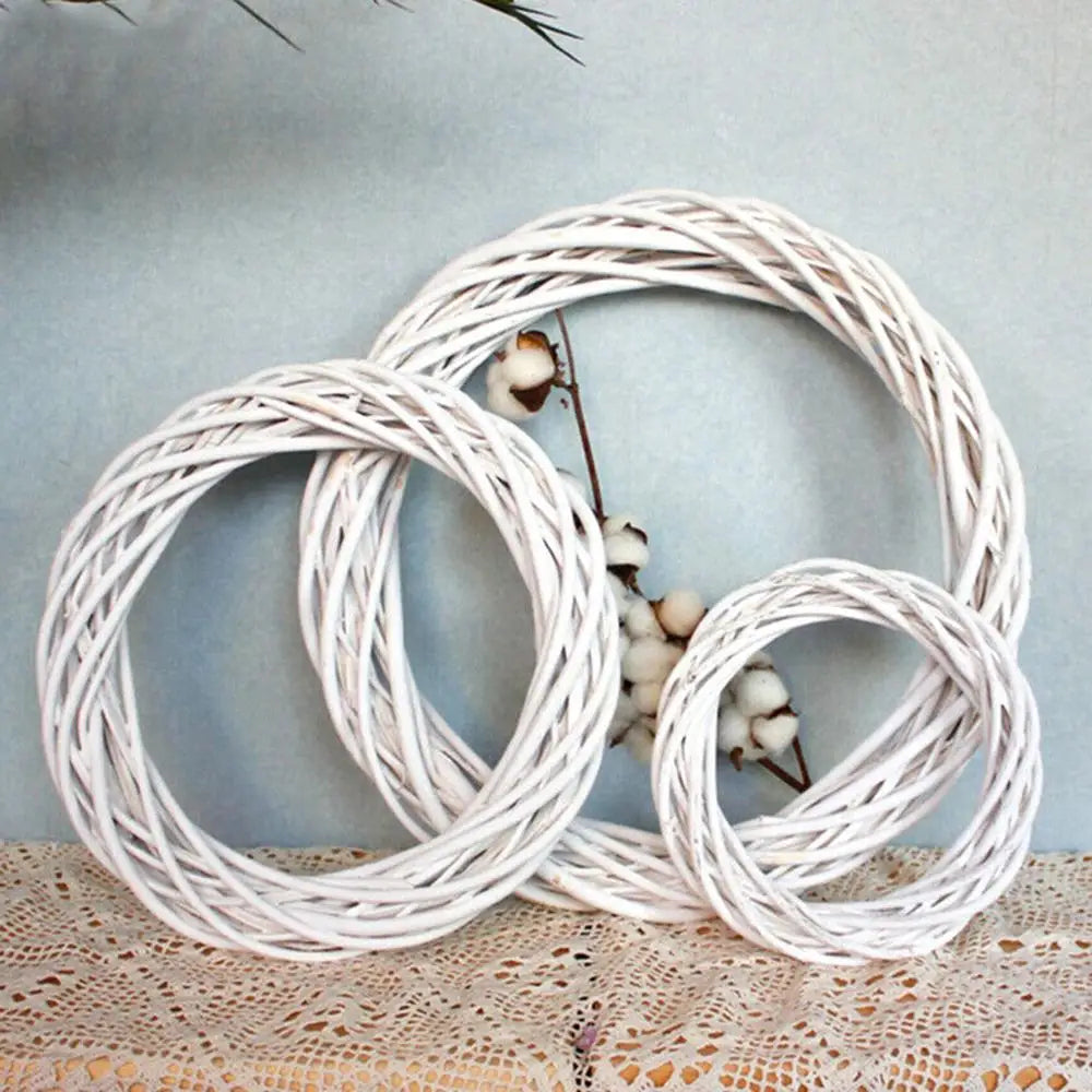 Skanto | WhiteWonder | Luksus Rattan Krans for Jul