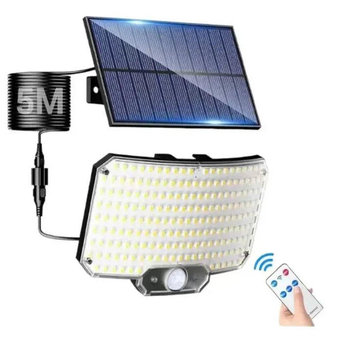 Skanto | Solenergi Utendørs Lampe med Bevegelsessensor – Sikkerhet i Krisen