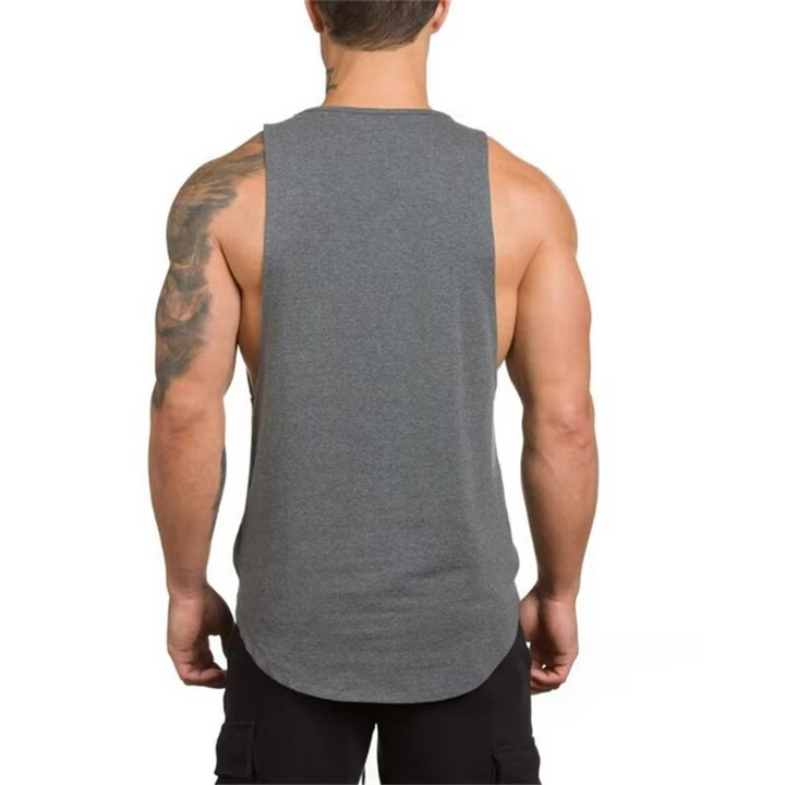 Skanto | Herres Bomull Pustende Ermeløs Trenings Tank Top
