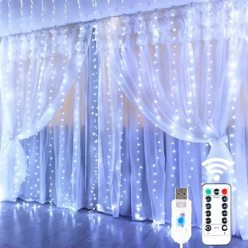 LED gardinlys – USB-kontrollerte lyslenker for vindu- og romdekorasjon | Skanto
