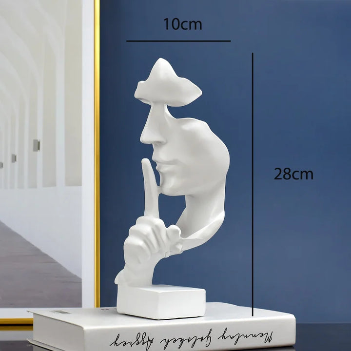 Silent Thinker Abstract Face Home Decor | Skanto