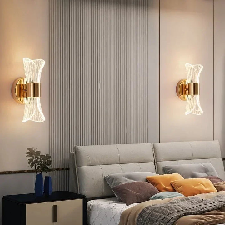 GlowCurve – Elegant LED Vegglampe for Soverom og Stue Skanto