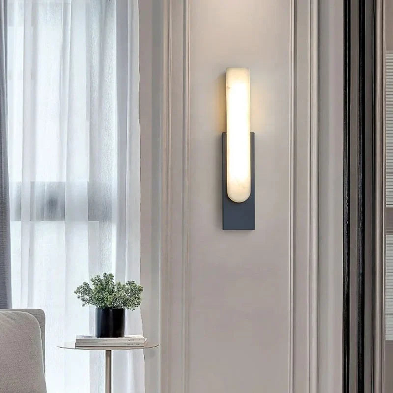 Moderne nordisk vegglampe, kreativ LED vegglampe for stue og gang | Skanto