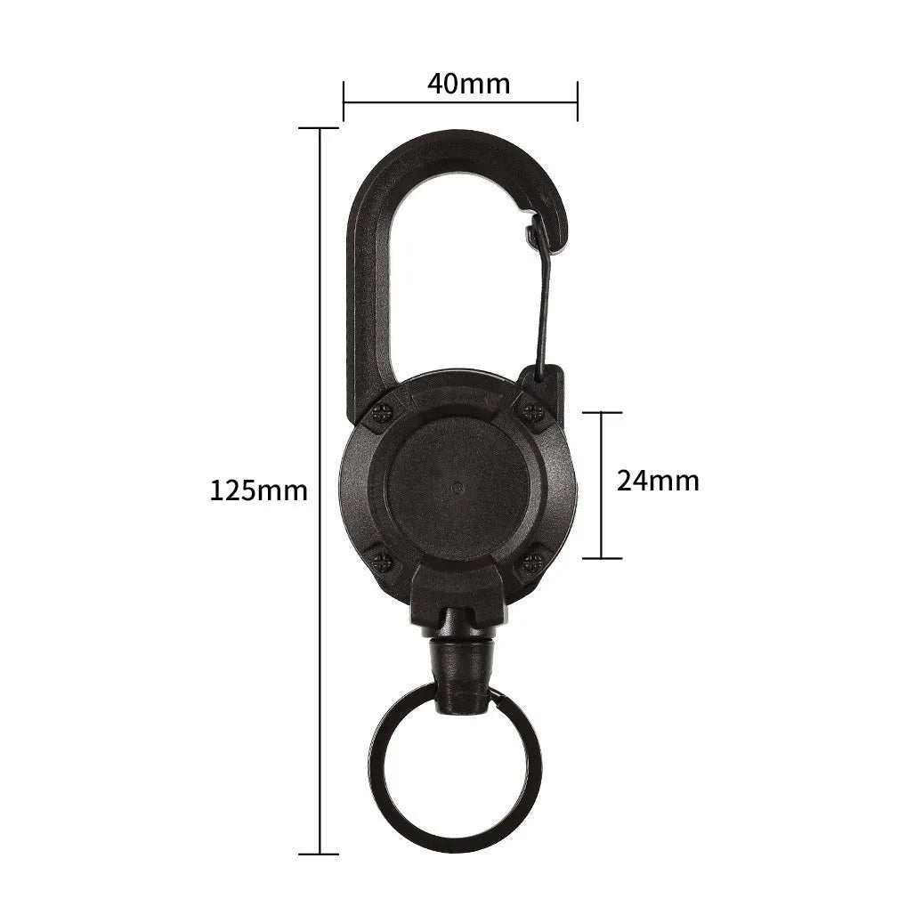 Skanto | Tyverisikret metall elastisk nøkkelring