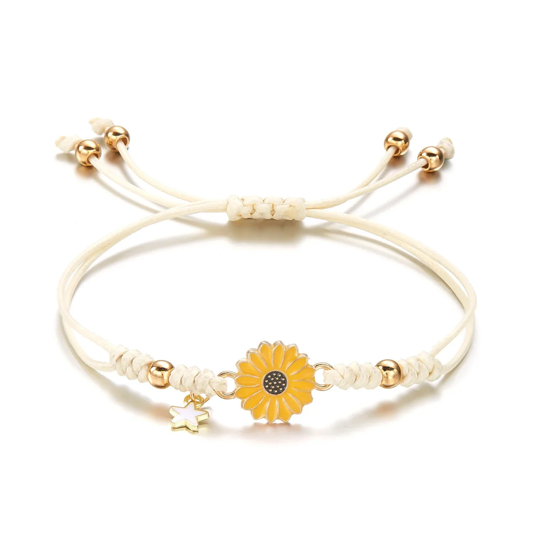 Skanto | Fléttet Feminin Blomster Stjerne Armbånd