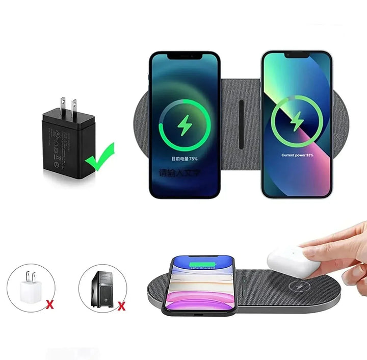 Skanto | Lynrask lading for iPhone, AirPods & Samsung