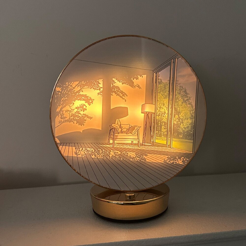 Skanto | Kreativ Kunstnerisk Orb Maleri Bordlampe