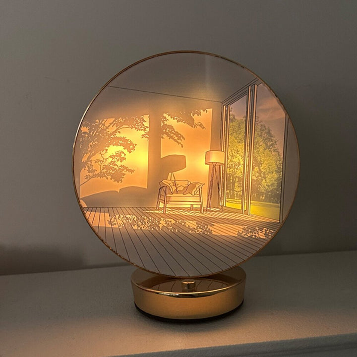 Skanto | Kreativ Kunstnerisk Orb Maleri Bordlampe
