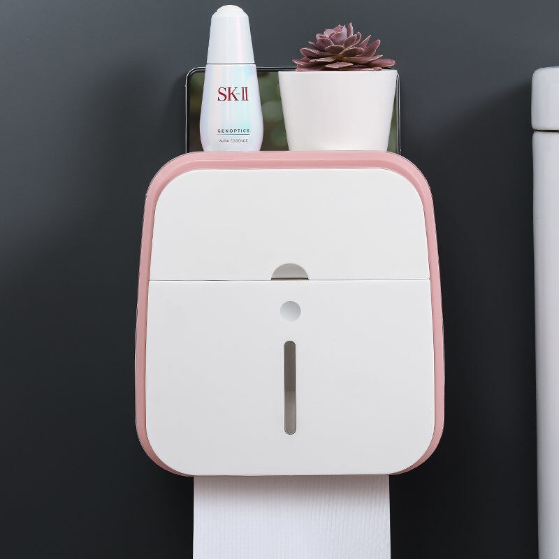 Vegghengt baderomsorganisator Tissue Box Holder | Skanto