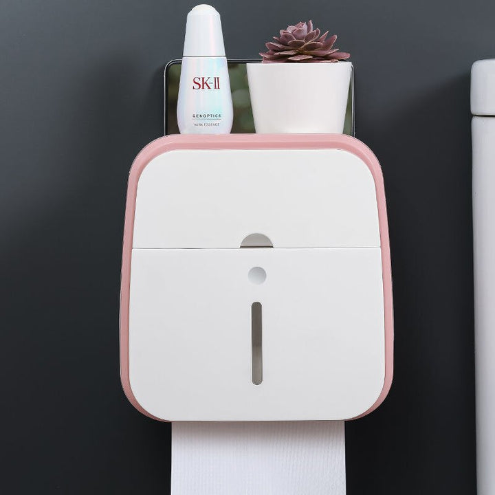 Vegghengt baderomsorganisator Tissue Box Holder | Skanto