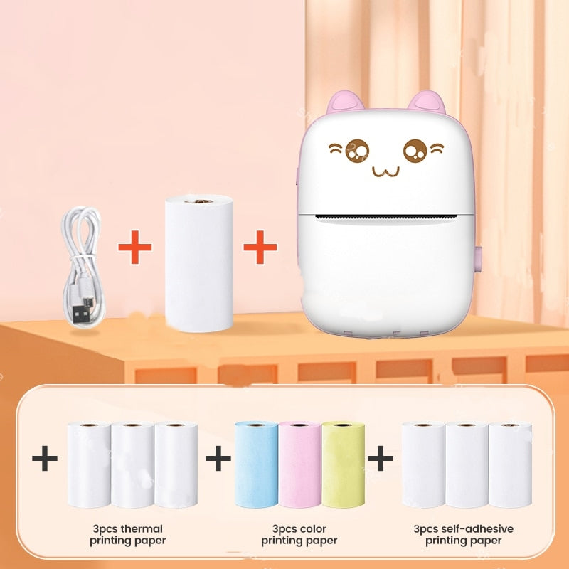 Mini Cat Thermal Skantouetooth Label Printer | Skanto