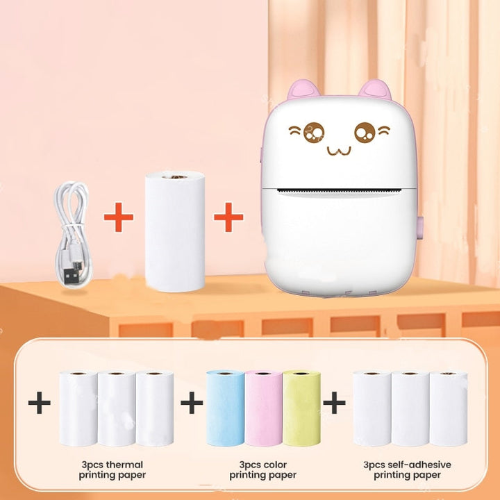 Mini Cat Thermal Skantouetooth Label Printer | Skanto