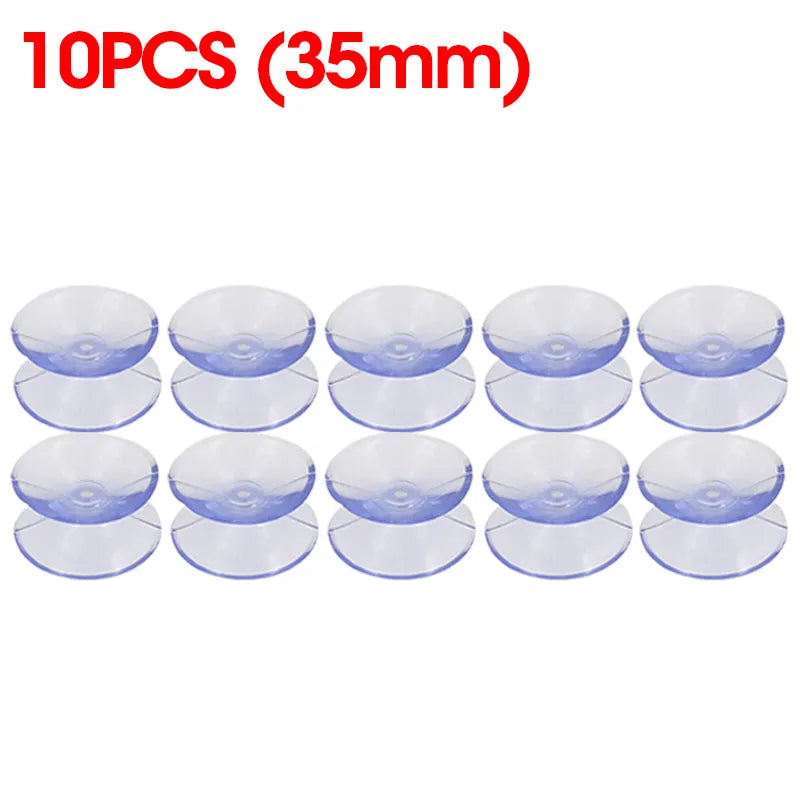 Skanto | 5/20PCS Dobbelt-sidede plast sugekopper - Rutsjesikre klare vakuumsugere for glass, bilvinduer, bordplater, DIY såpeholder