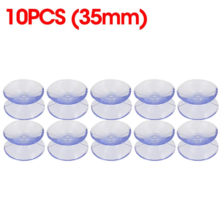 Skanto | 5/20PCS Dobbelt-sidede plast sugekopper - Rutsjesikre klare vakuumsugere for glass, bilvinduer, bordplater, DIY såpeholder
