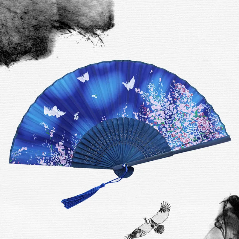 Tradisjonell japansk stil blomsterhåndvifte | Skanto