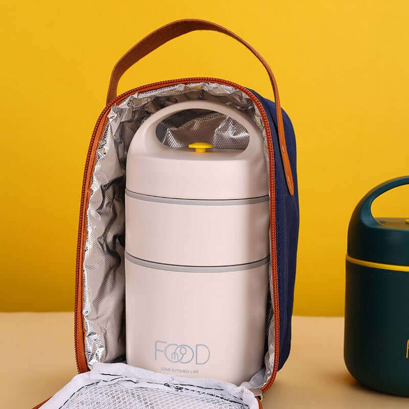 Skanto | LunchBuddy Premium Lunsjboks | Lekkasjesikker & Bærekraftig | Bento Boks med Rom | Ideell for Arbeid & Skole