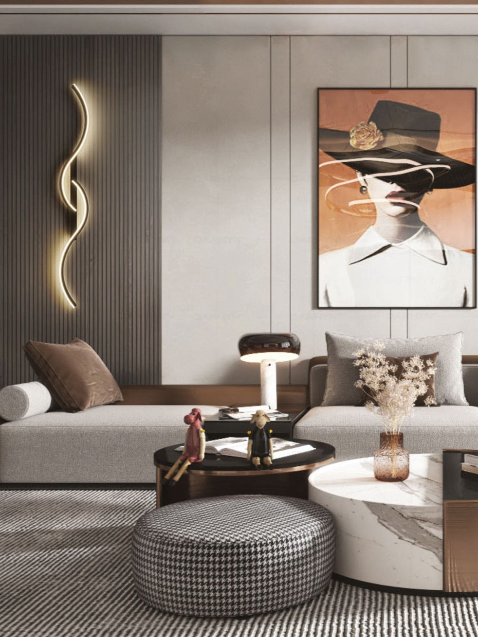 Skanto | GlowCraft – Moderne LED Vegglampe med Kunstnerisk Design