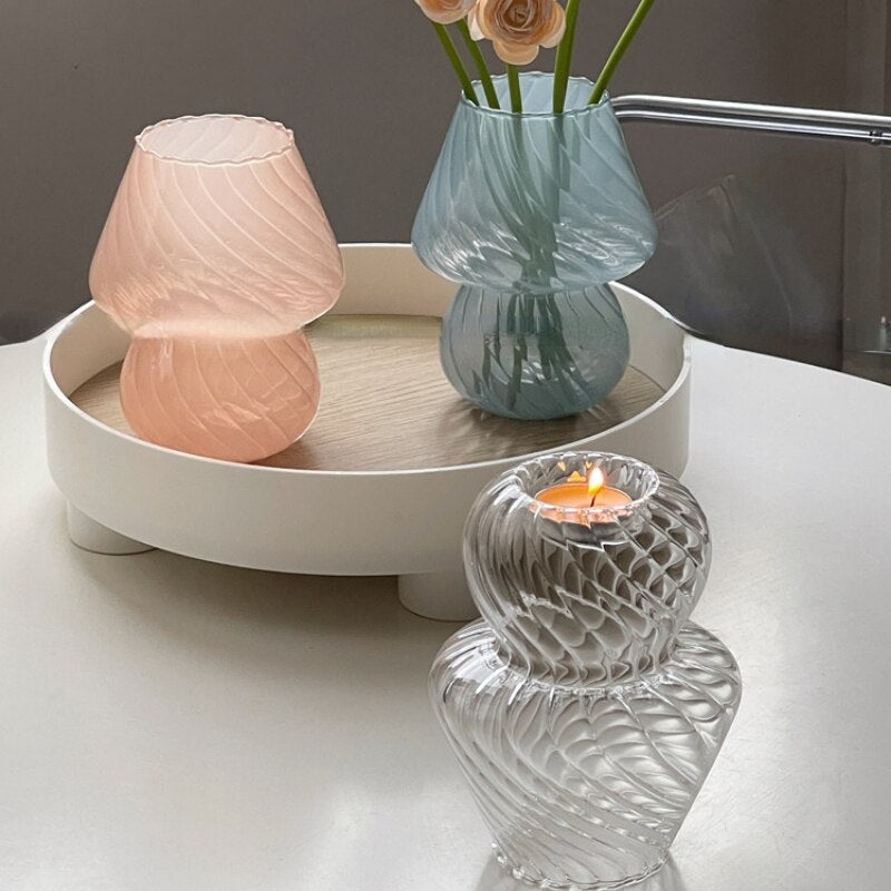 Nordisk Stripete Glassvase | Skanto