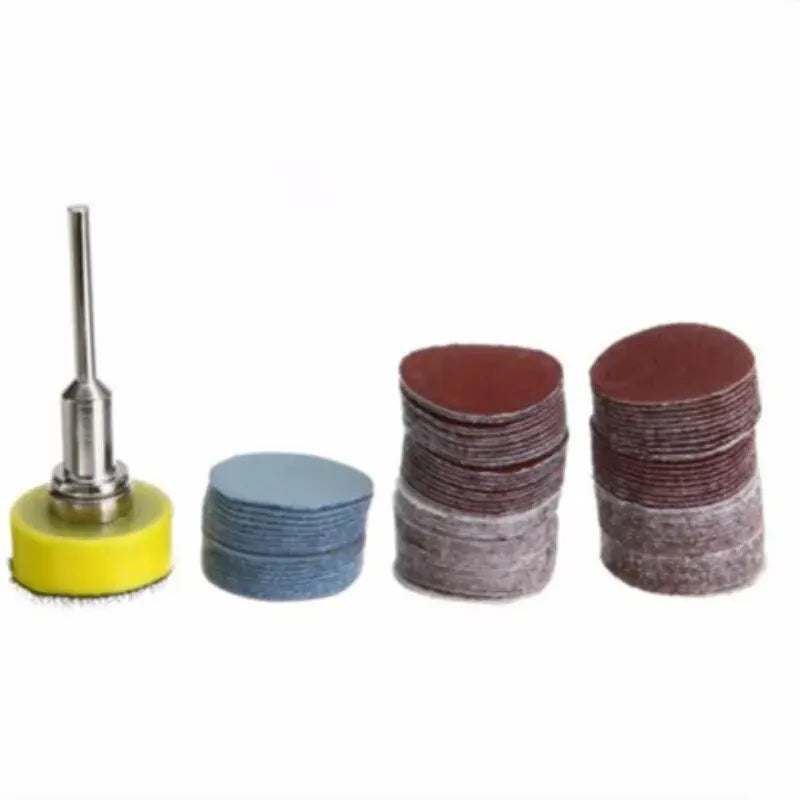 Skanto | ITLY 1 tomme 100 stk sandpapirsett: Slipeskive sandpapir for Dremel verktøy - Slipematter inkludert