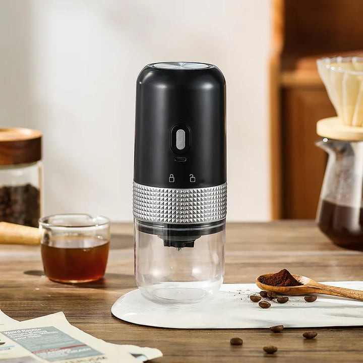 Skanto | Elektrisk Kaffekvern Type C USB Lading Profesjonell Keramisk Kvernkjerne Kaffebønner Kvern Bærbar Kaffemaskin Tilbehør