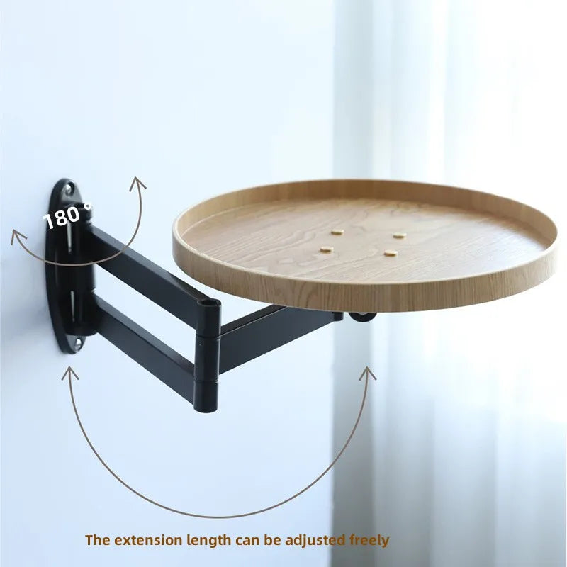 Teleskopisk veggmontert minibord for kaffe