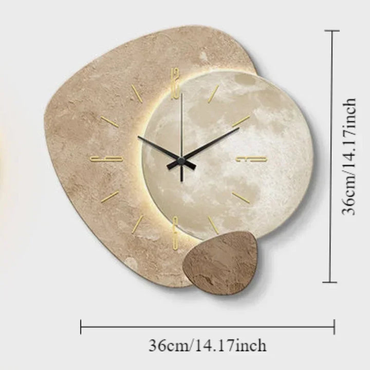 CreamWind Klokke – Stilfull Moderne Veggklokke med LED