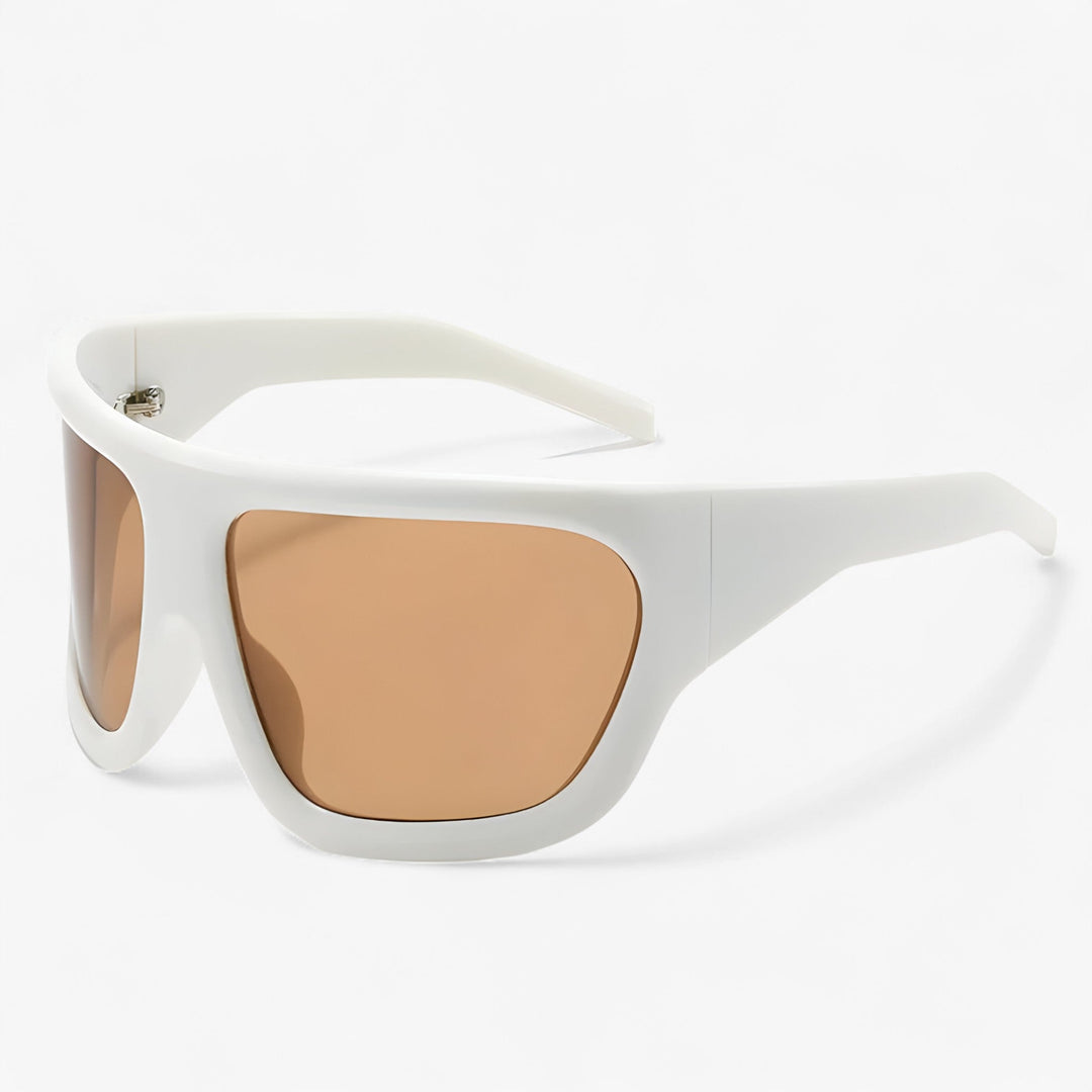 Oversized Steampunk Sports Solbriller med Wraparound Design – Ignix | Skanto
