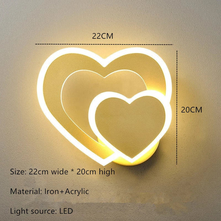 HeartGlow Vegglampe - Moderne LED Belysning Skanto
