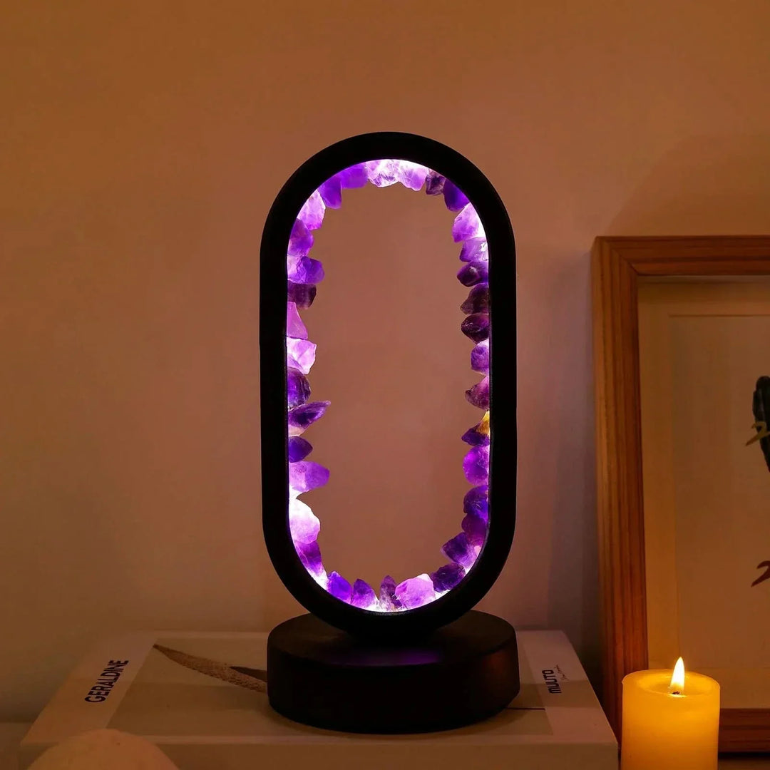Natürliche Amethyst-Kristalllampe zur Entspannung
