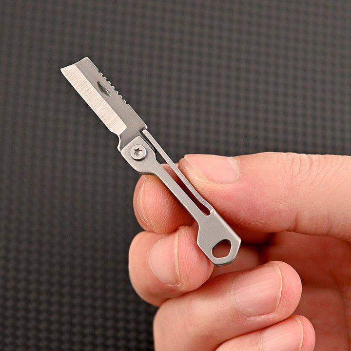 Pocket Size Rustfritt Stål Sammenleggbart Campingkniv | Skanto