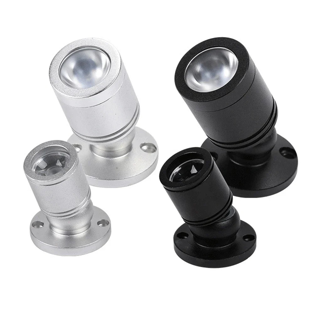 Skanto | Mini LED Spot LuxoDot | 1W/3W | USB Spotlight for Display Cases & Decoration | Varm & Kald Hvit | Aluminiumhus