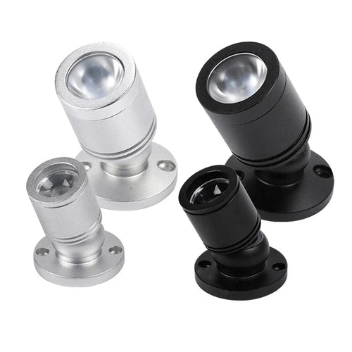 Skanto | Mini LED Spot LuxoDot | 1W/3W | USB Spotlight for Display Cases & Decoration | Varm & Kald Hvit | Aluminiumhus