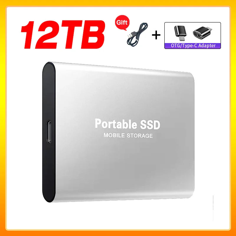 Skanto | Høyhastighets Ekstern Solid State Drive 1TB Bærbar Ekstern Harddisk ssd 2TB Ekstern harddisk ssd harddisk For Laptop Mac
