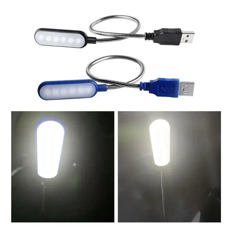 Skanto | USB LED Lese Lampe – Kompakt Lys for Nødsituasjoner