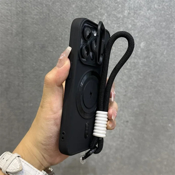 Skanto | Magnetisk myk håndleddsstøtte linse deksel iPhone etui