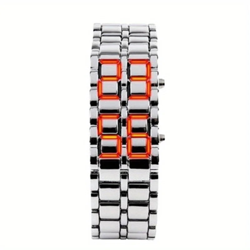 Skanto | LED Lava Digital Unik Flow Klok