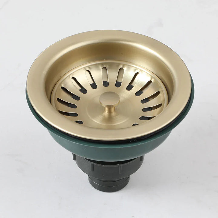 AquaGuard Rustfritt Stål Vaskestrainer med Luktfilter – Pop-Up Stopper & Anti-Blocking Kurv Skanto