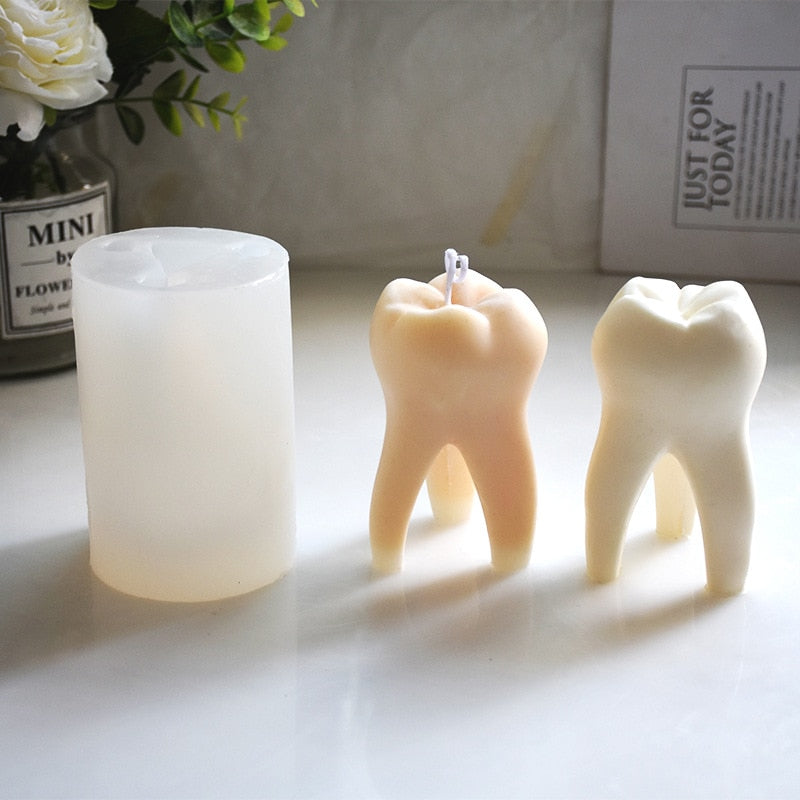 Skanto | Kunstnerisk DIY Tannform Unik Stearinlysform