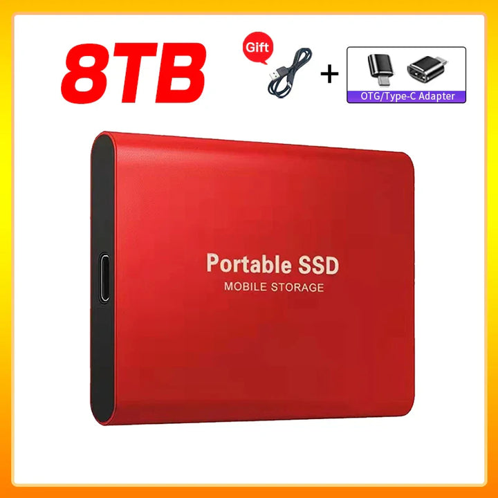 Skanto | Høyhastighets Ekstern Solid State Drive 1TB Bærbar Ekstern Harddisk ssd 2TB Ekstern harddisk ssd harddisk For Laptop Mac